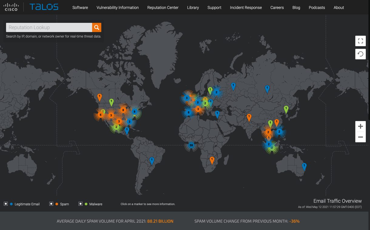 Ip Reputation Map BrightCloud’s IP List