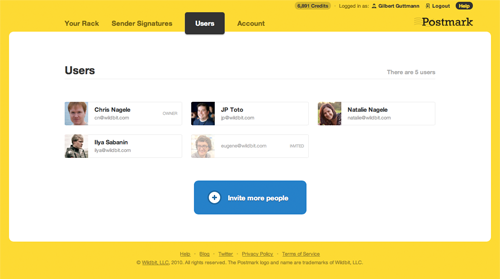 Postmark Inbox Twitter Facebook LinkedIn Email